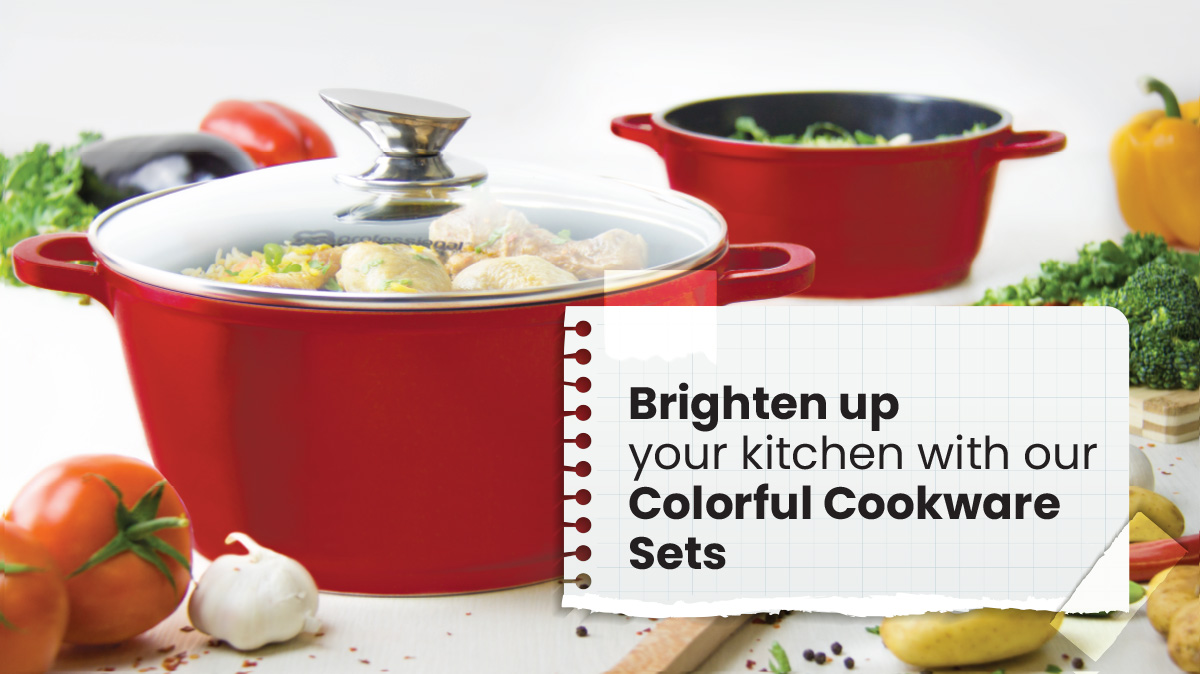 SQ Professional - Brighten Up Your Kitchen With Our Colorful Cookware Sets 