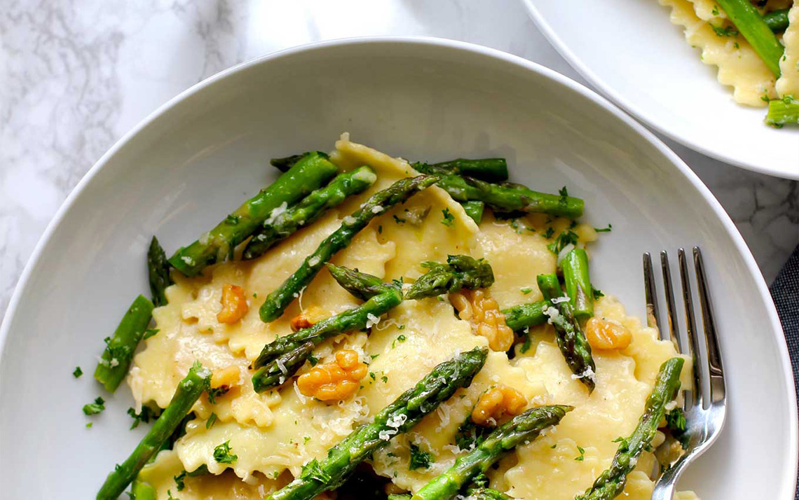 SQ Professional - Ravioli With Asparagus And Walnuts 