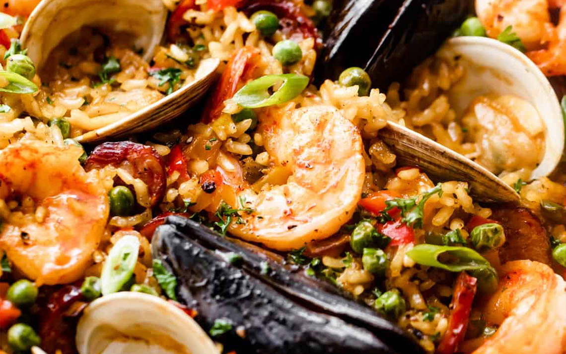 Spanish Seafood Paella