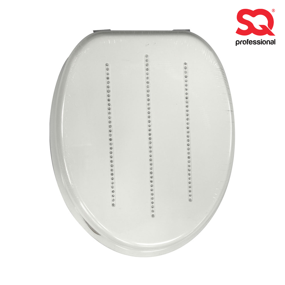 SQ Professional - MDF Toilet Seat Diamond White