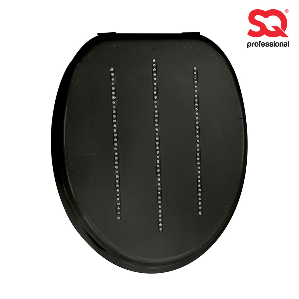 SQ Professional - MDF Toilet Seat Diamond Black