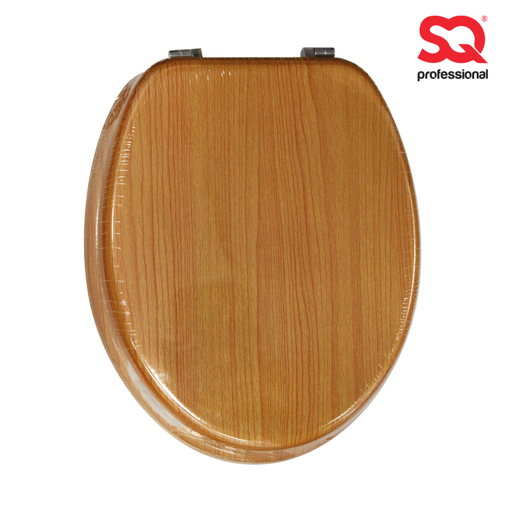 SQ Professional - MDF Toilet Seat Wood Effect Pine