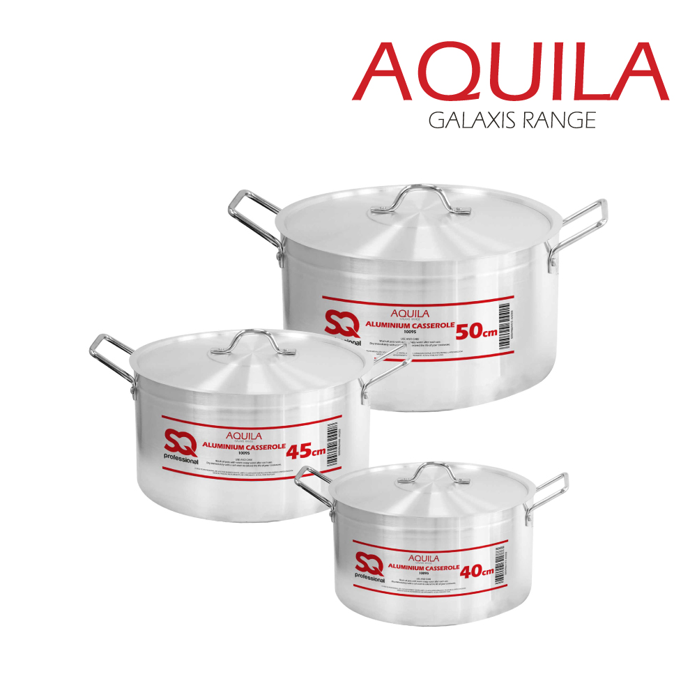 SQ Professional - Galaxis Aluminium Catering Set 3pc Aquila 40-45-50cm