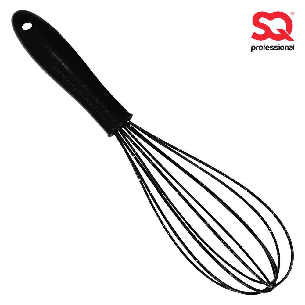 SQ Professional - Speckled Silicone Whisk Black 7x31cm