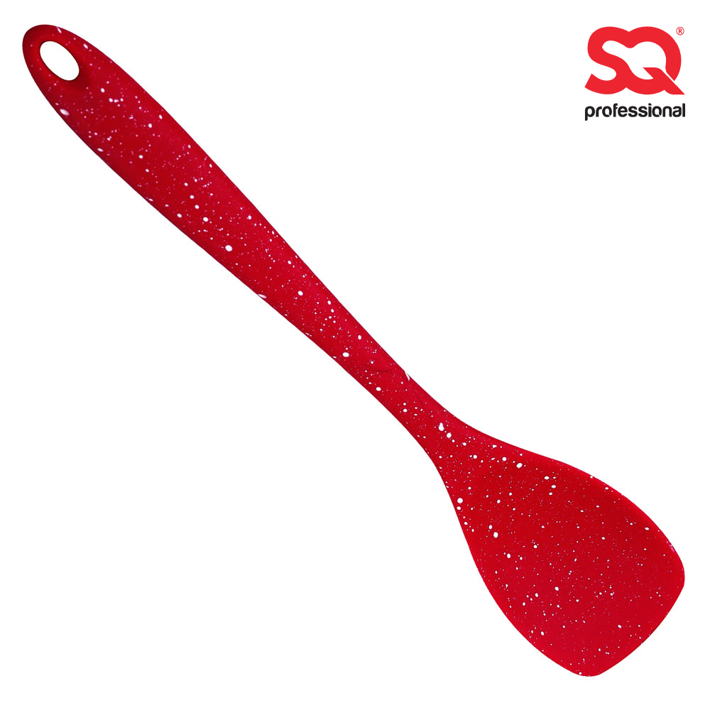 SQ Professional - Speckled Silicone Turner Red 6.1x28.8cm