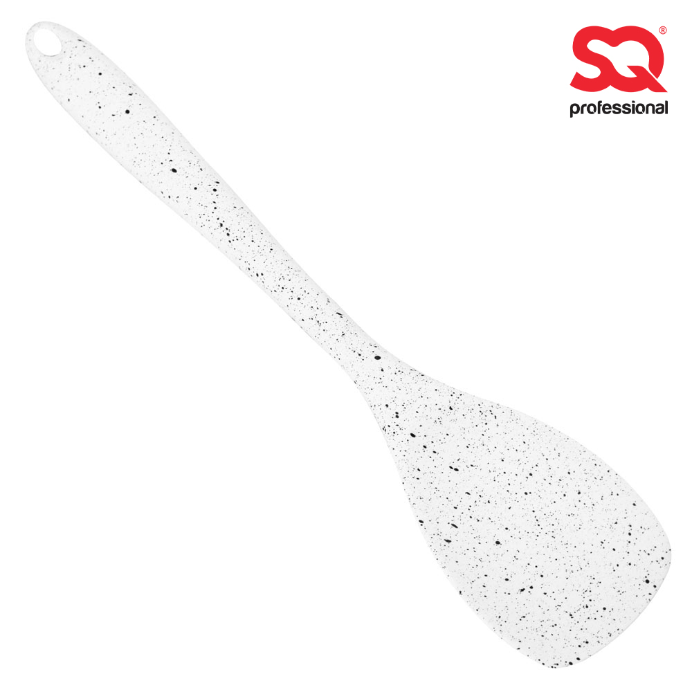 SQ Professional - Speckled Silicone Turner White 6.1x28.8cm