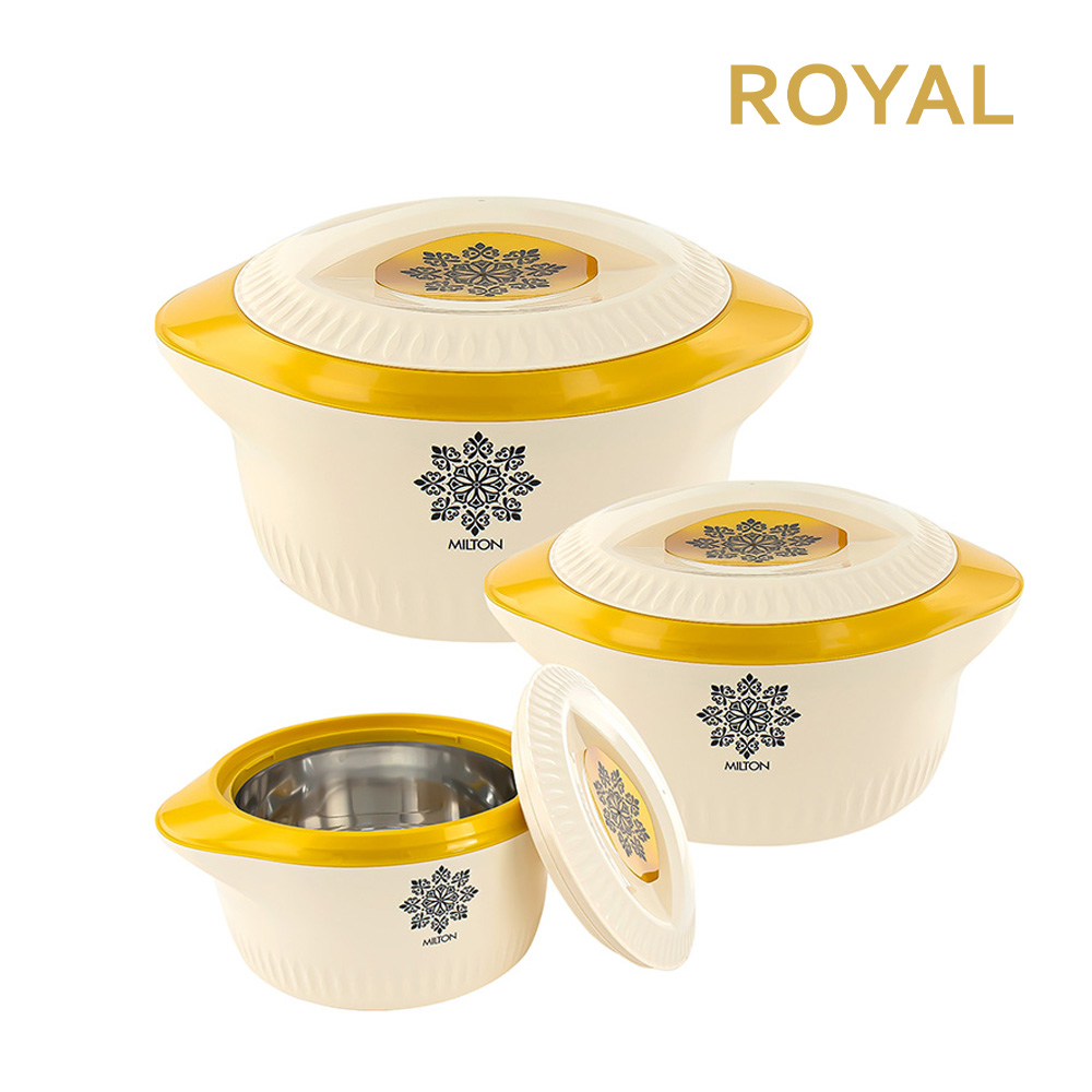 SQ Professional - Royal Insulated Hot Pot Set 3pc Cream 5-7.5-10L