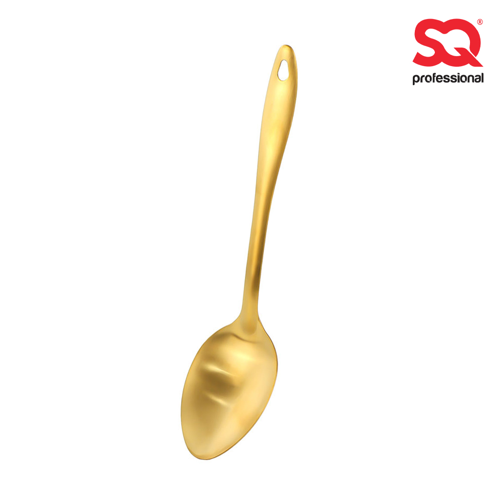 SQ Professional - Gold Serving Spoon Oval