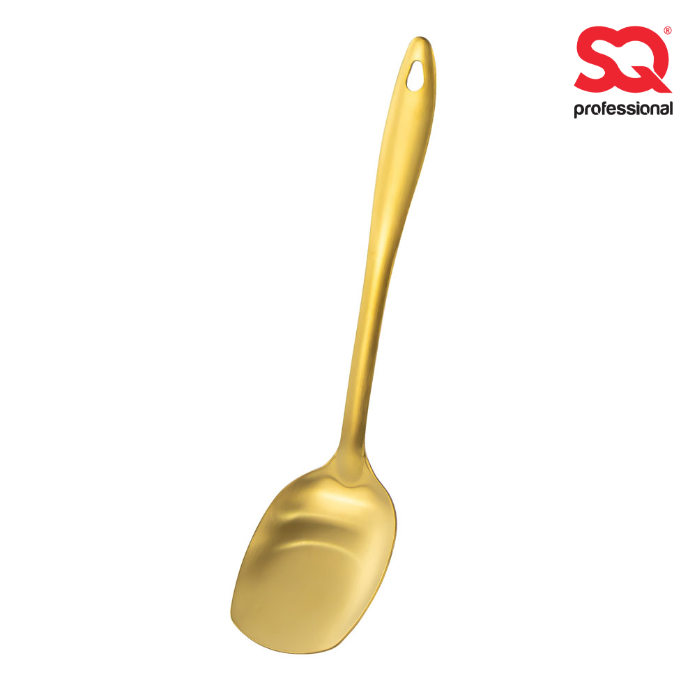 SQ Professional - Gold Serving Spoon Oblong