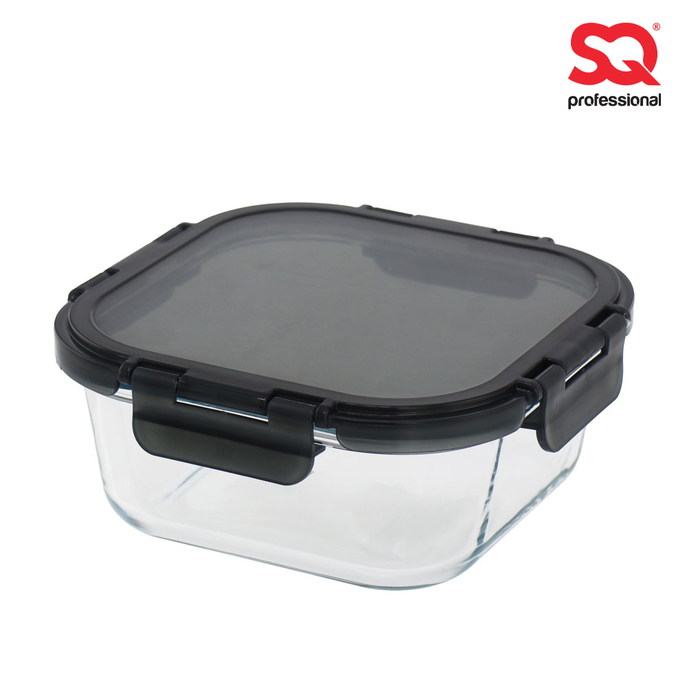 SQ Professional - Glass Food Storage Container Crisper Square 800ml