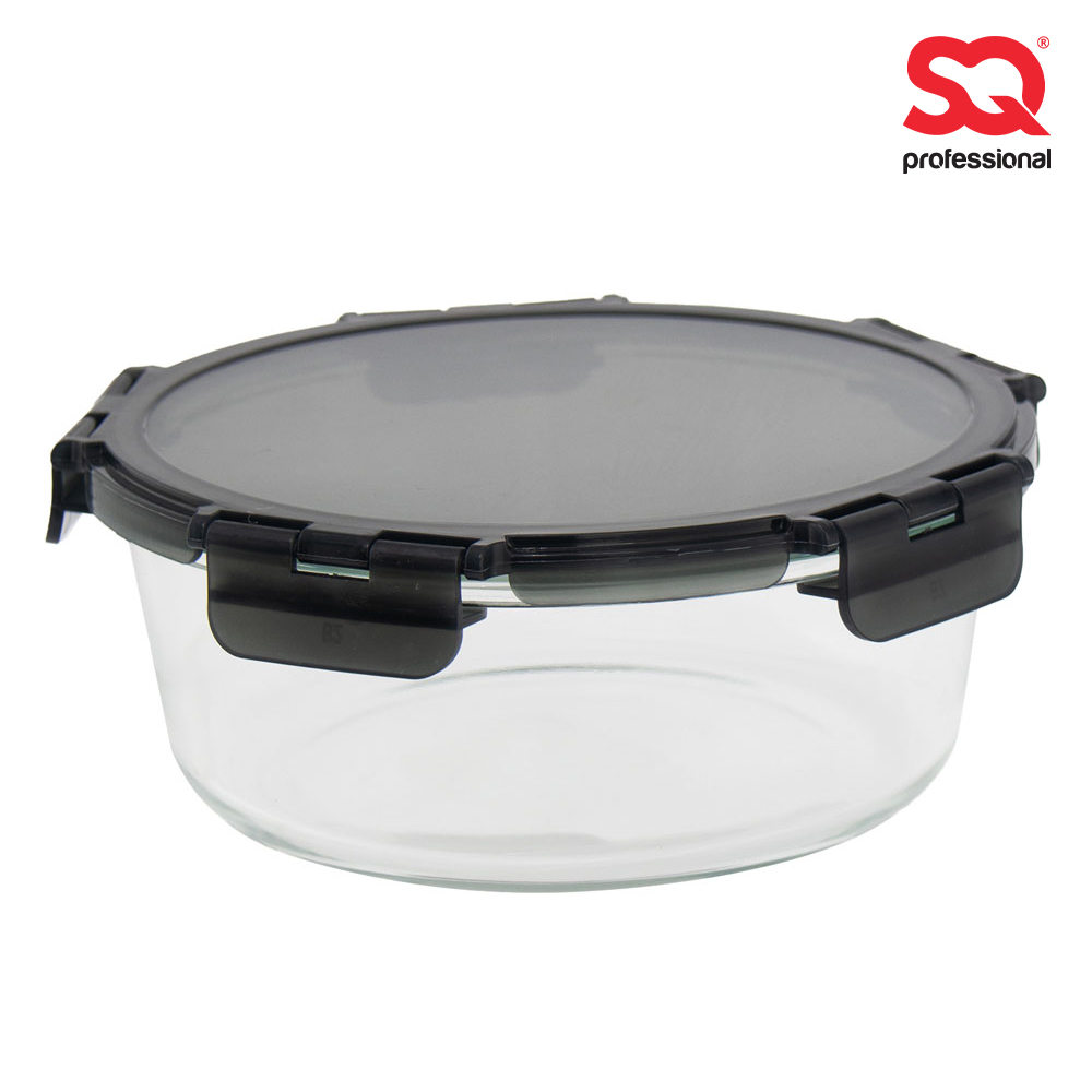 SQ Professional - Glass Food Storage Container Crisper Round 1300ml