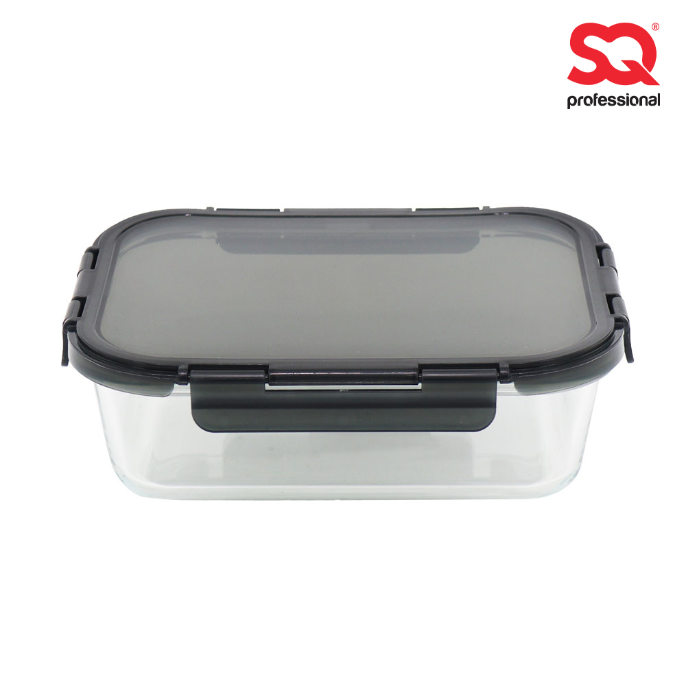 SQ Professional - Glass Food Storage Container Crisper Oblong 630ml