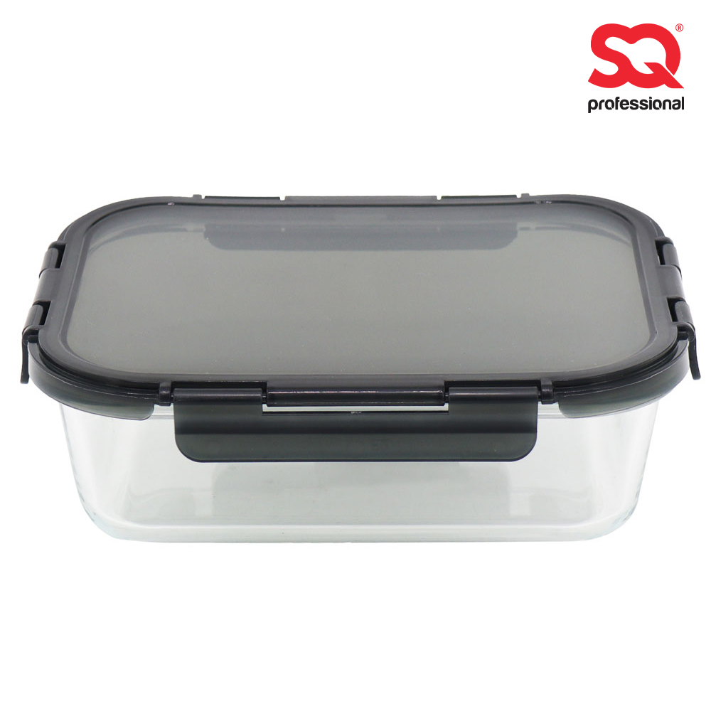 SQ Professional - Glass Food Storage Container Crisper Oblong 1480ml