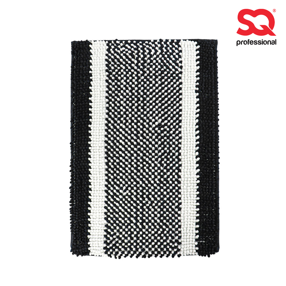 SQ Professional - Bobble Bathroom Mat Black-White 40x60cm