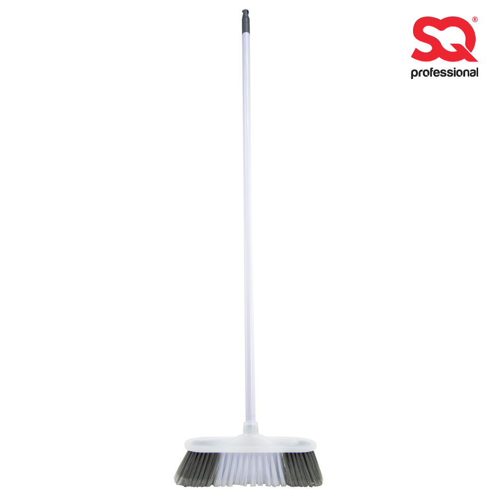 SQ Professional - Broom Head w Stick White Soft Bristles