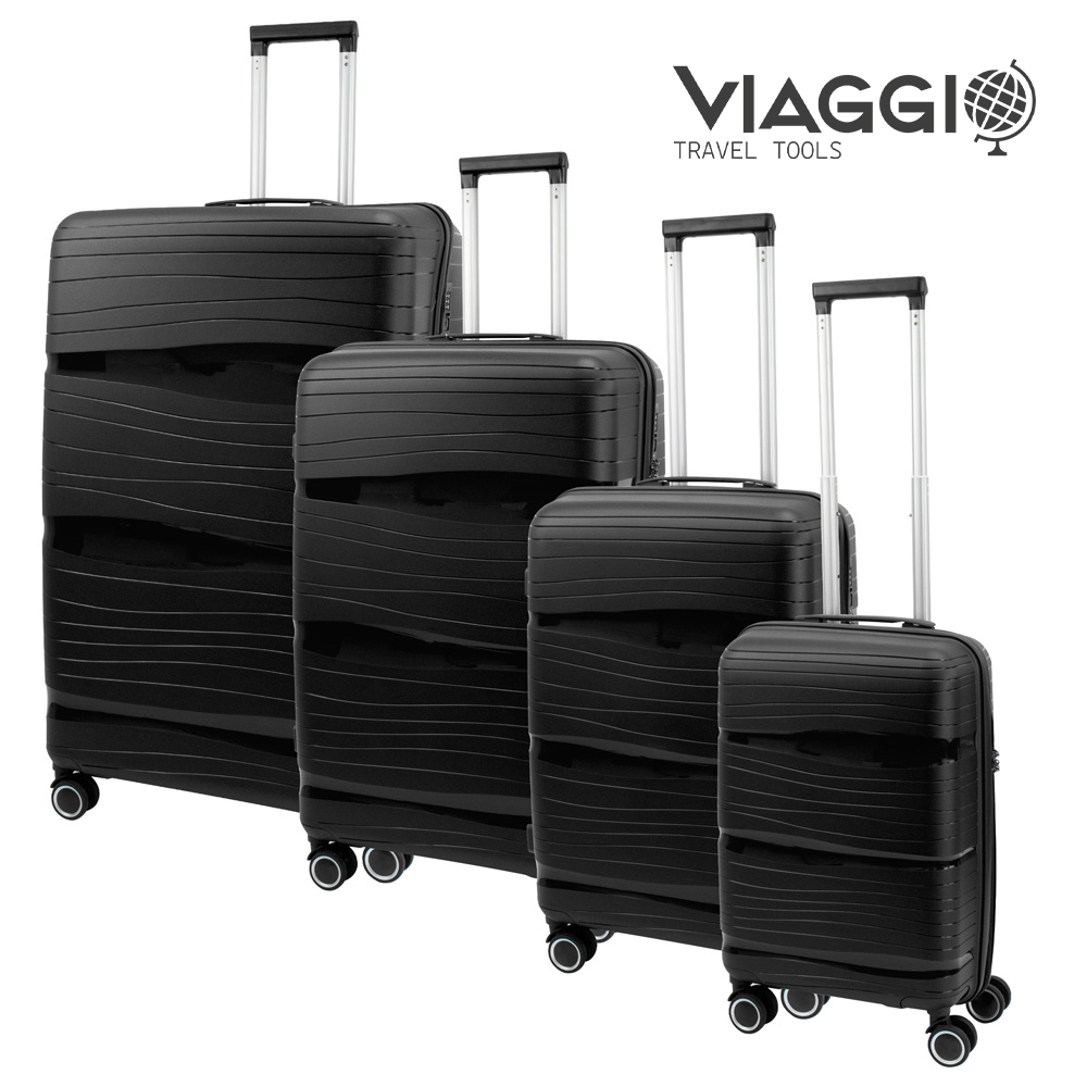 SQ Professional - Viaggio Suitcase Set 4pc Black