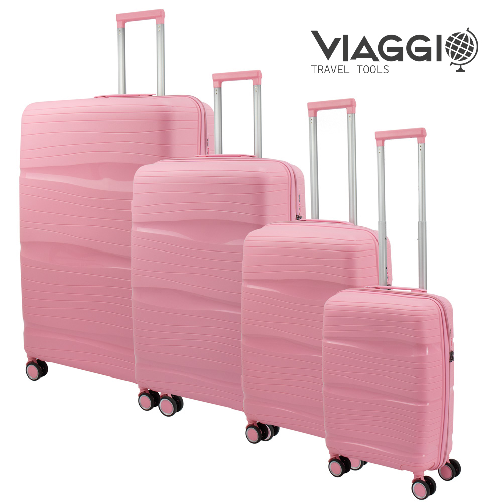 SQ Professional - Viaggio Suitcase Set 4pc Pink