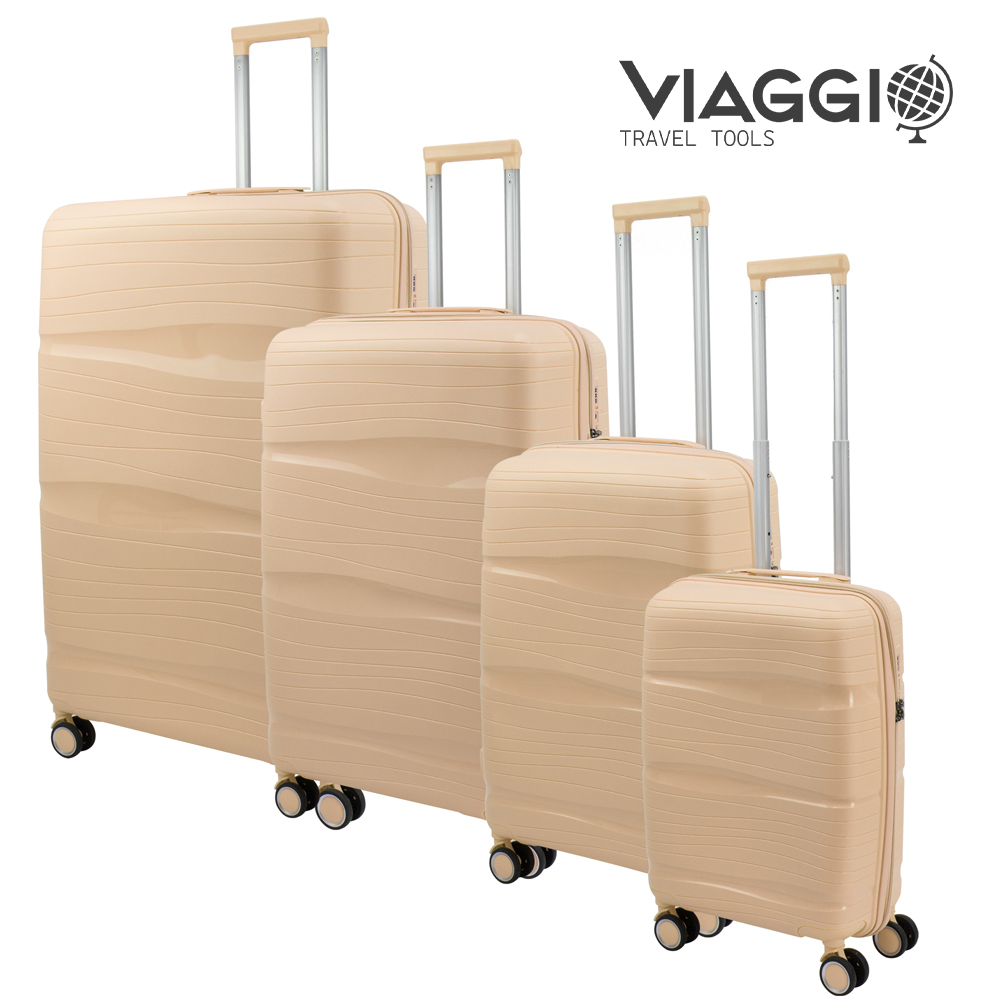 SQ Professional - Viaggio Suitcase Set 4pc Cream