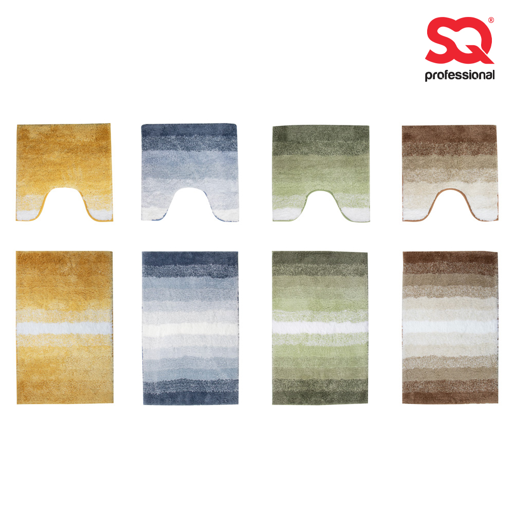 SQ Professional - Bathroom Mat Set 2pc Pattern B 50x80cm + 50x40cm