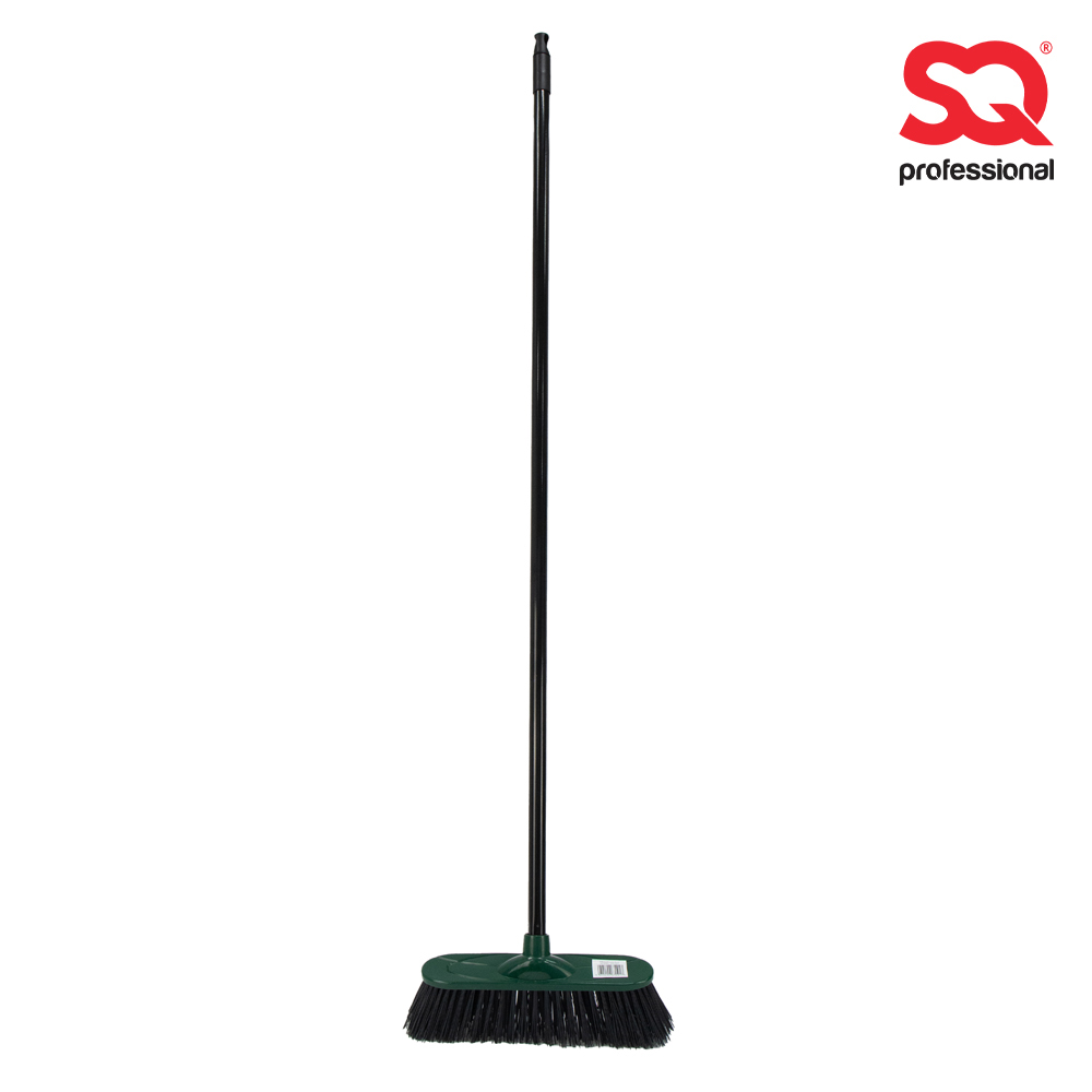 SQ Professional - Garden Broom Hard Bristles Green-Black