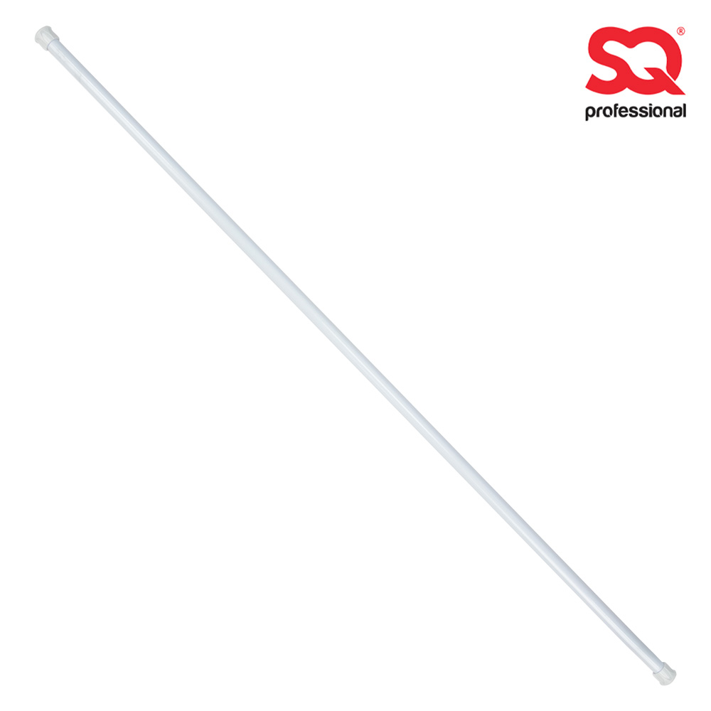 SQ Professional - Extendable Shower Curtain Rail White 13mm 130-220cm