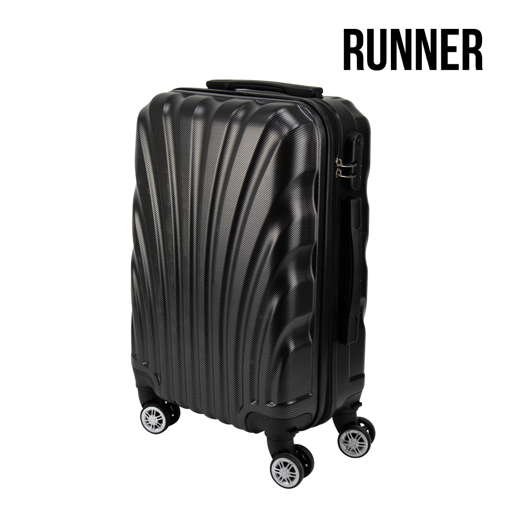 SQ Professional - Runner Luggage Cabin Suitcase Black 51cm