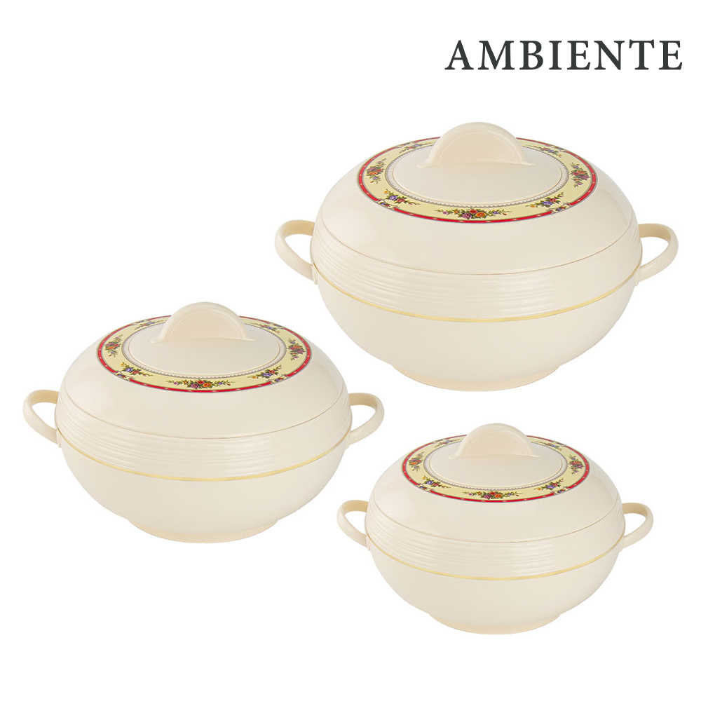 SQ Professional - Ambiente Insulated Hot Pot King Set 3pc Cream