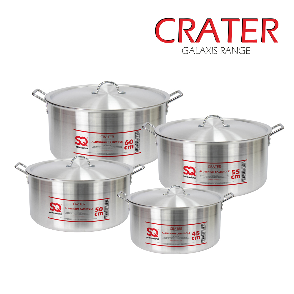 SQ Professional - Galaxis Aluminium Catering Set 4pc Crater 45-50-55-60cm