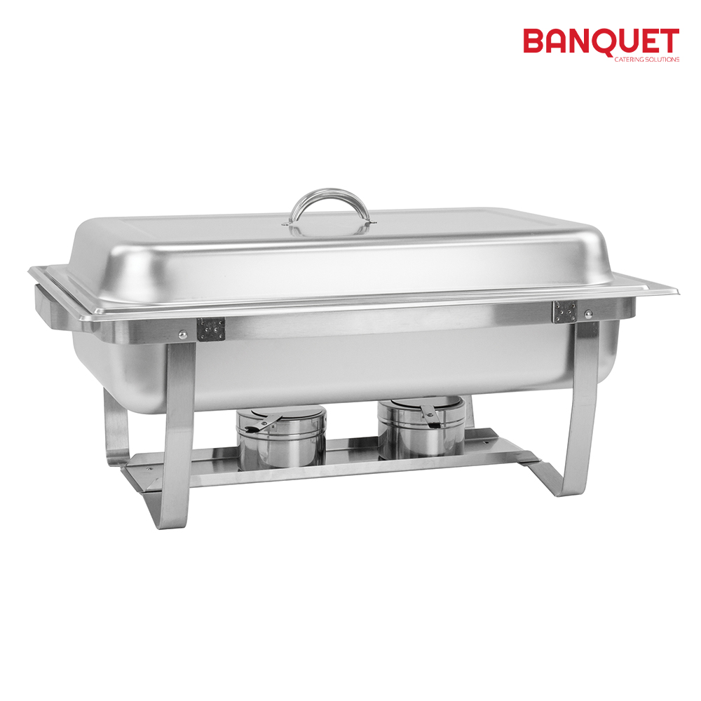 SQ Professional - Banquet Chafing Dish w Foldable Frame Single 9.5L