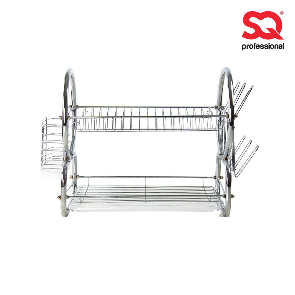 SQ Professional - Dish Drainer Rack Chrome 2-tier 56x25x39cm R