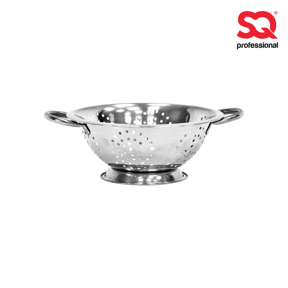 SQ Professional - Stainless Steel Colander Mirror Finish 24x10cm 