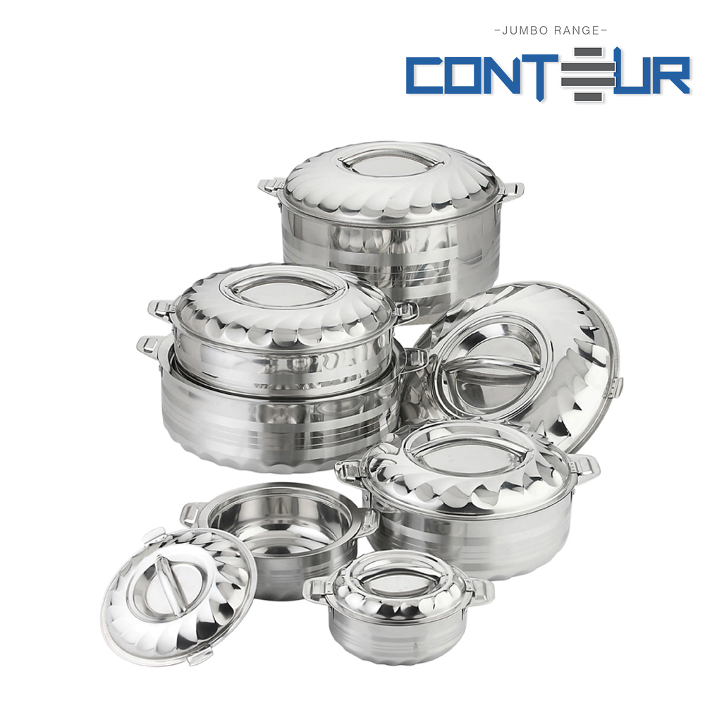 SQ Professional - Jumbo Contour Stainless Steel Hot Pot Set 6pc 