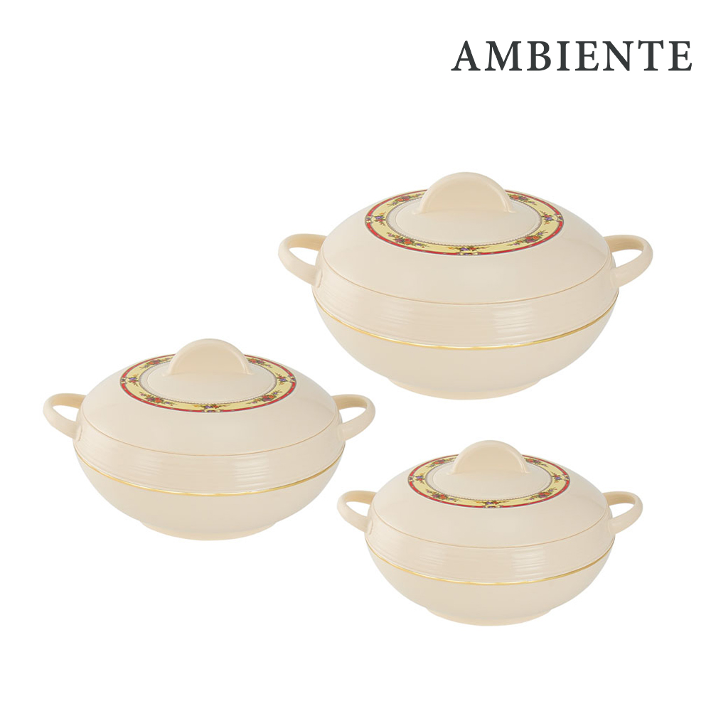 SQ Professional - Ambiente Insulated Hot Pot Royal Set 3pc Cream