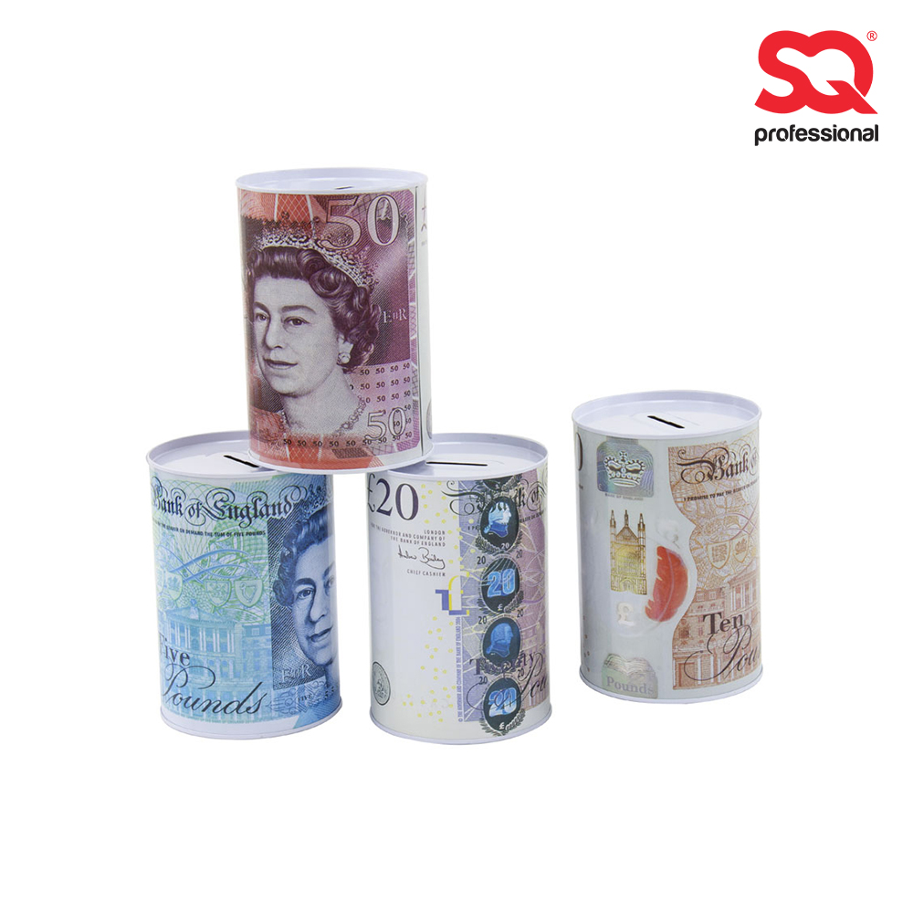 SQ Professional - Coin Box Pound Sterling 10x15.5cm - £5-£10-£20-£50