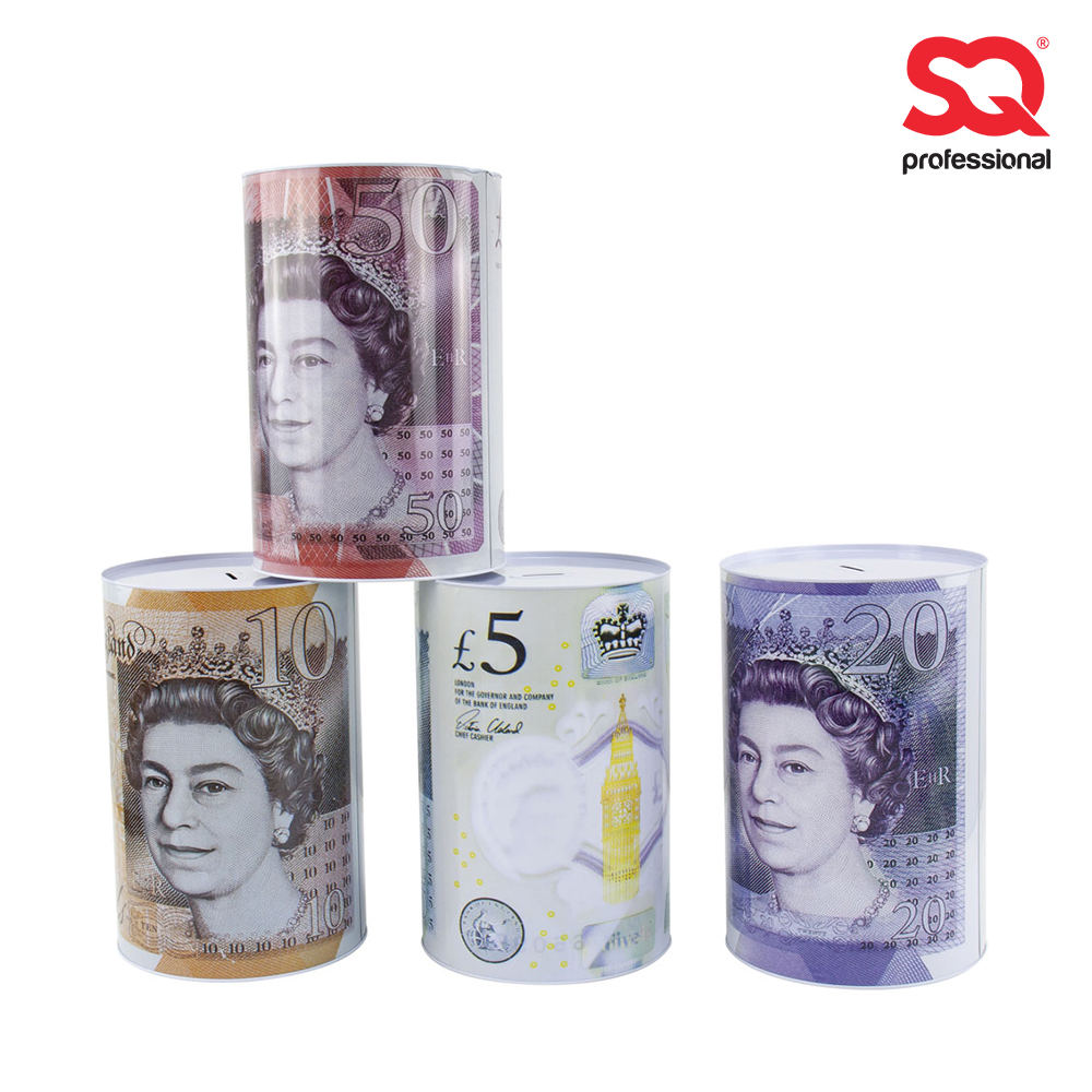 SQ Professional - Coin Box Pound Sterling 20x30cm - £5-£10-£20-£50