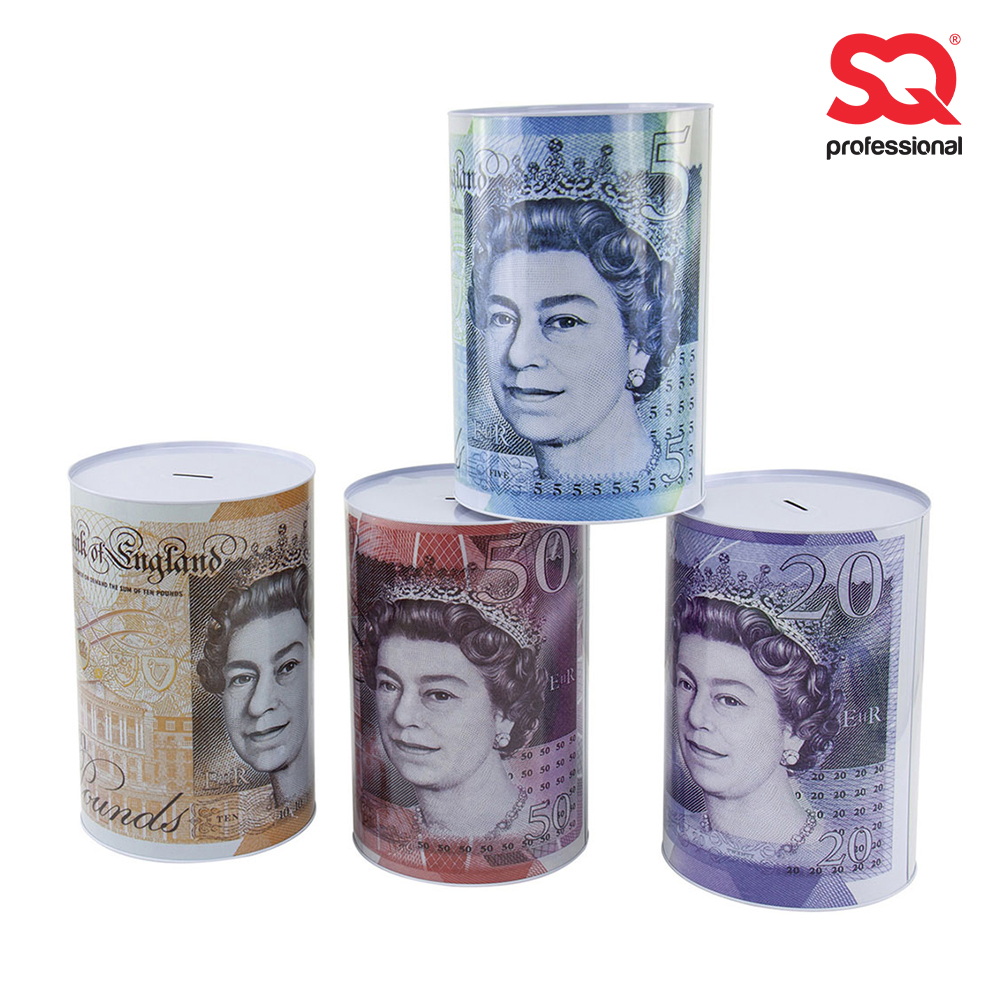 SQ Professional - Coin Box Pound Sterling 15x22cm - £5-£10-£20-£50