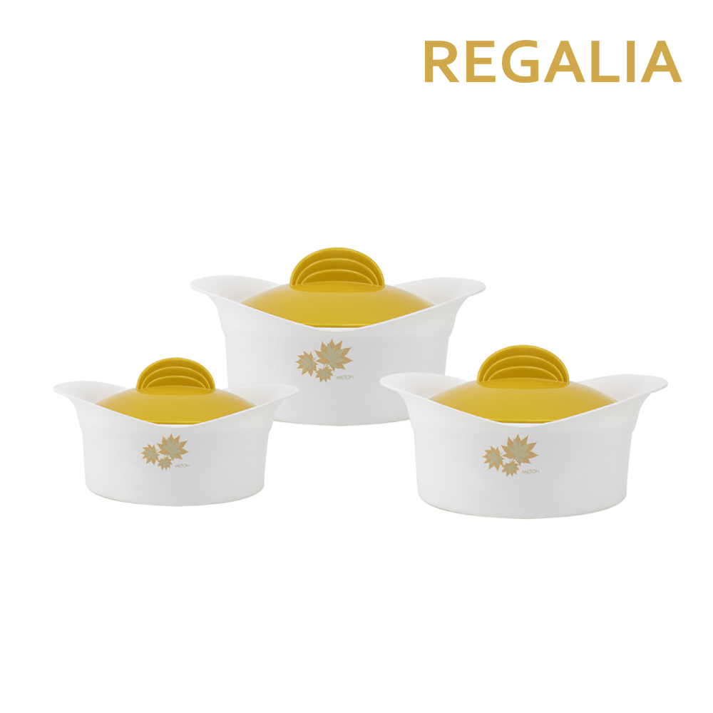 SQ Professional - Regalia Insulated Casserole Set 3pc White 2500-3500-5000 