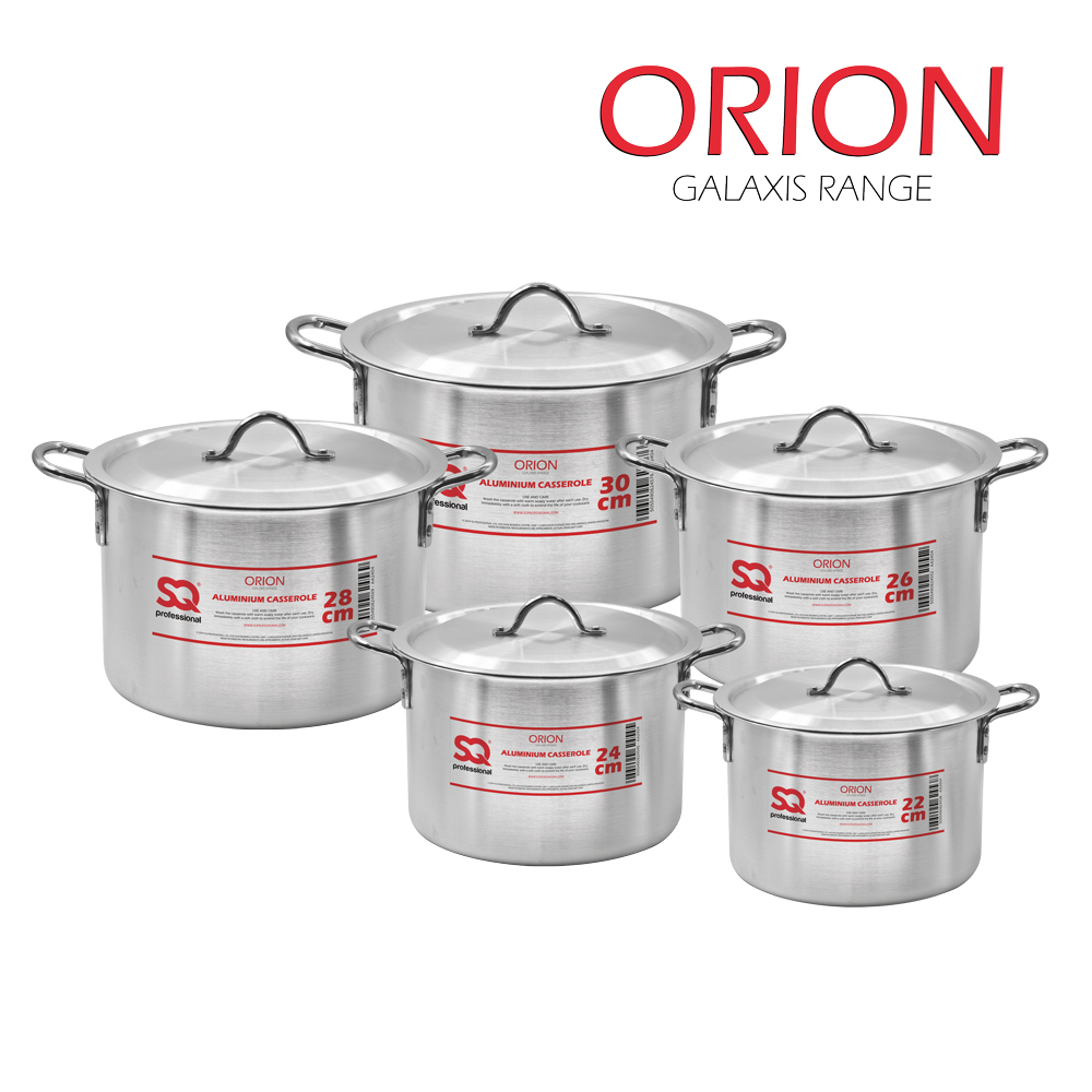 SQ Professional - Galaxis Aluminium Casserole Set 5pc Orion 22-30cm