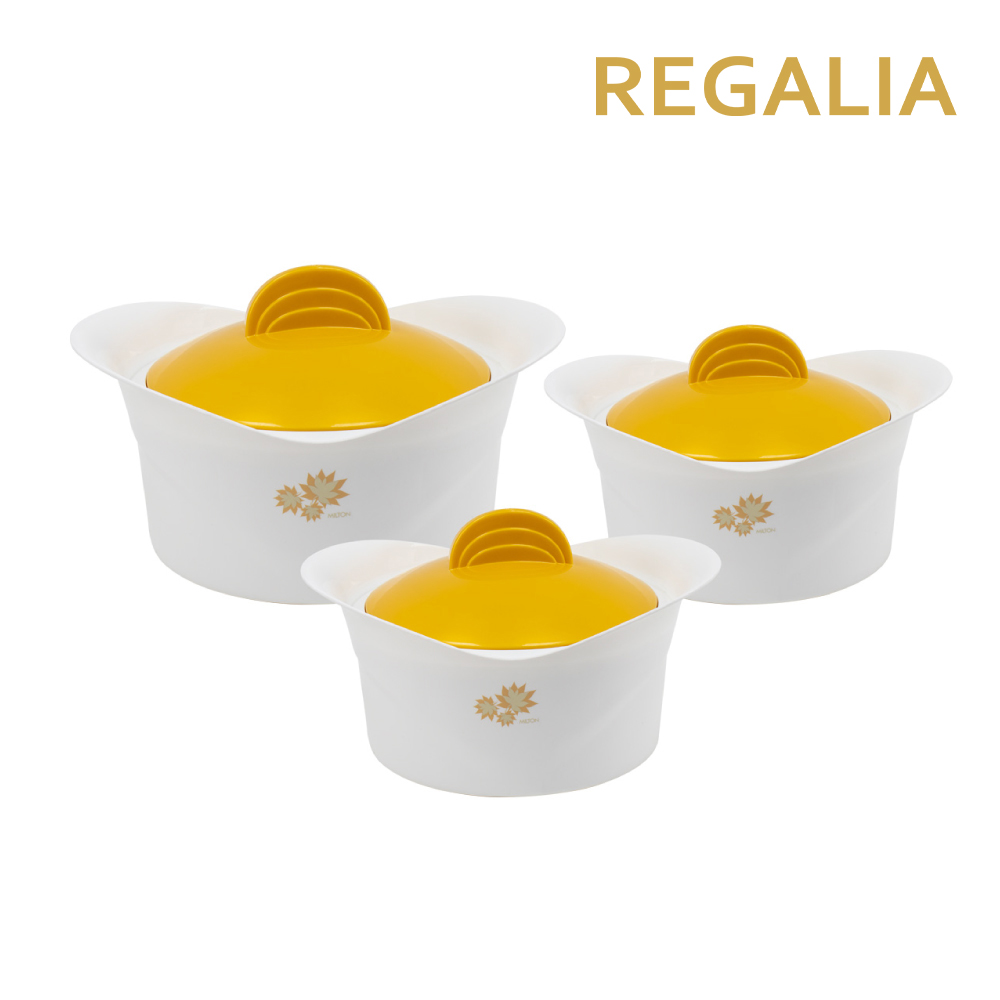 SQ Professional - Regalia Insulated Casserole Set 3pc White 5000-8000-10000