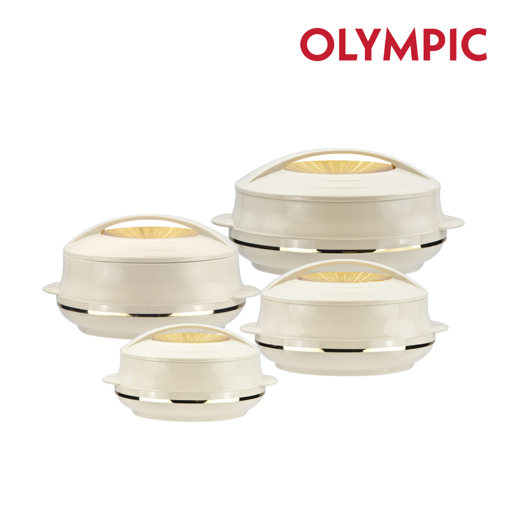 SQ Professional - Olympic Hot Pot Set 4pc Super Cream-Gold 0.8-1.2-1.6-2.5L