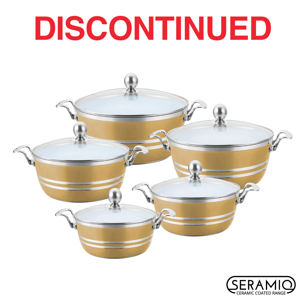 SQ Professional - Metallic Die-cast Stockpot Set 5pc Axinite