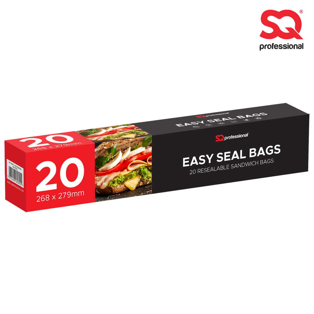 SQ Professional - Easy Seal Bags 20pc 27x28cm