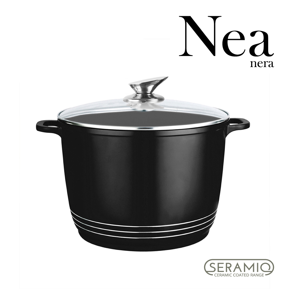 SQ Professional - Nea Seramiq Die-Cast Stockpot Nera Tall 24cm 5.4L 