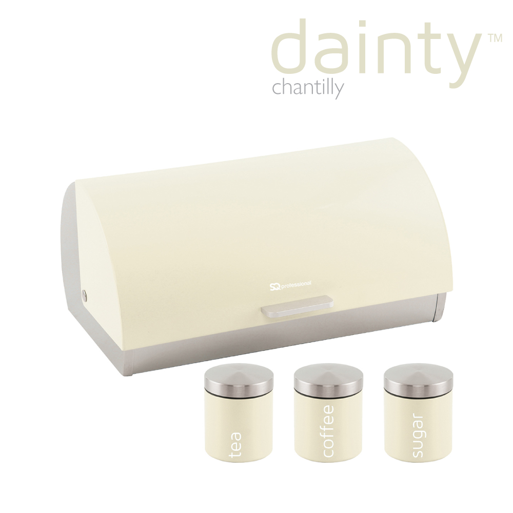 SQ Professional - Dainty Bread Bin w Canisters Chantilly