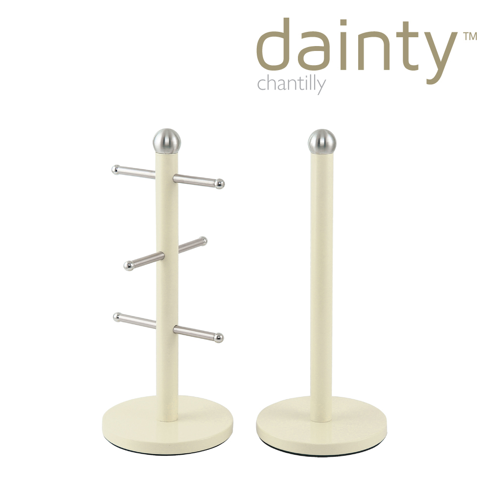 SQ Professional - Dainty Kitchen Roll Holder & Mug Tree Chantilly