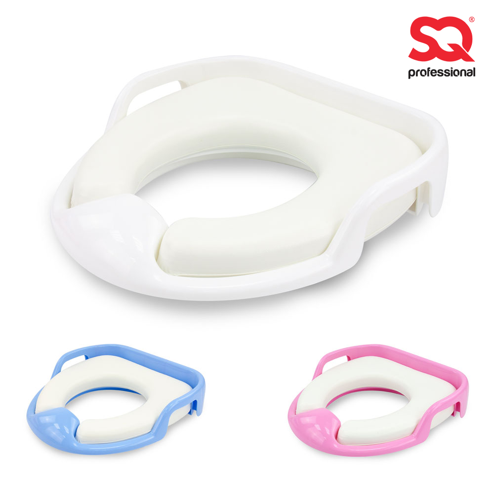 SQ Professional - Childrens Cushioned Toilet Seat w Handles