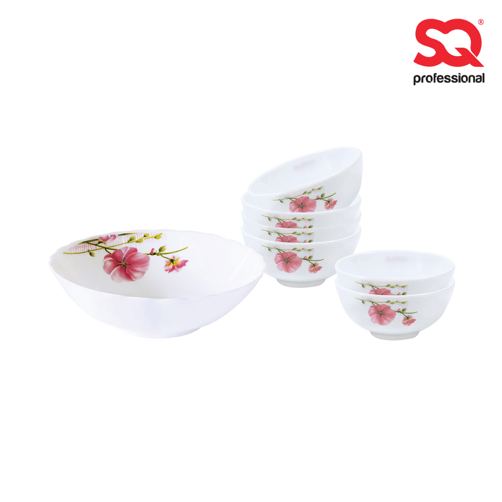 SQ Professional - Aria Opal Glass Soup Bowl Set 7pc B