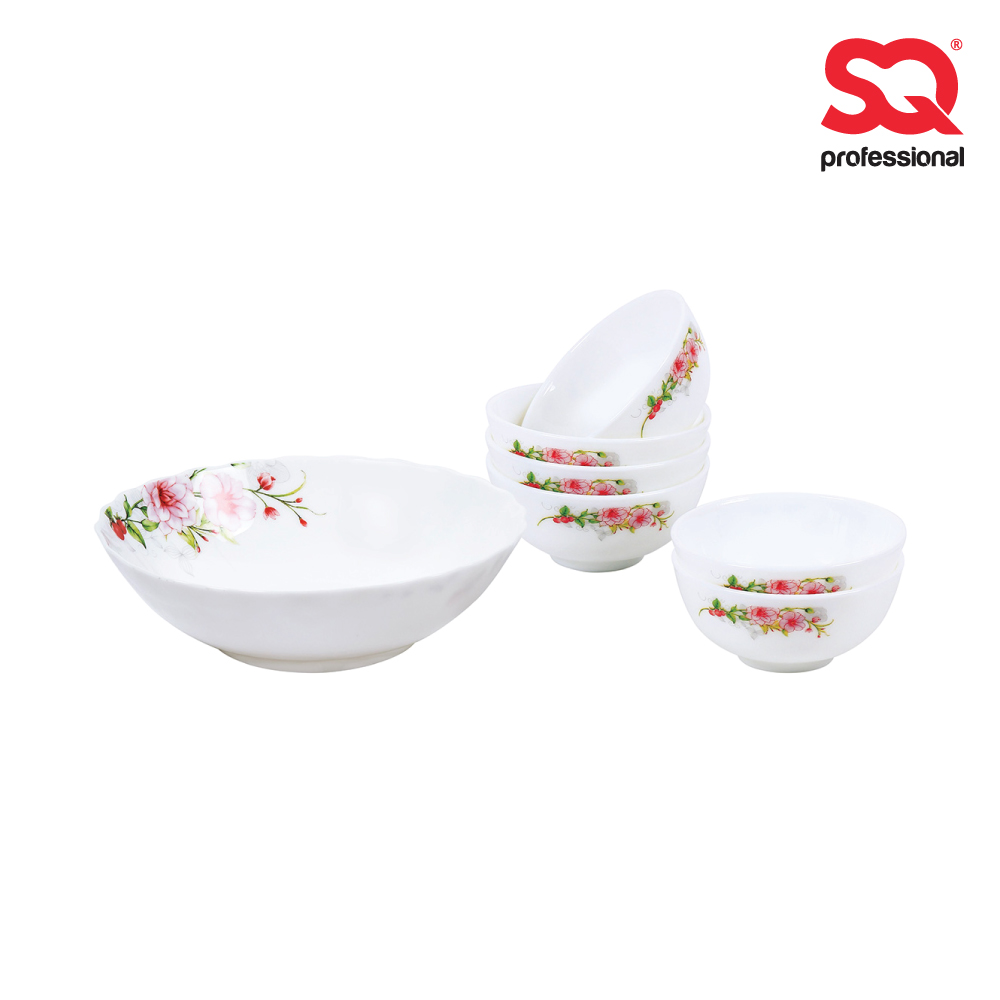 SQ Professional - Aria Opal Glass Soup Bowl Set 7pc C