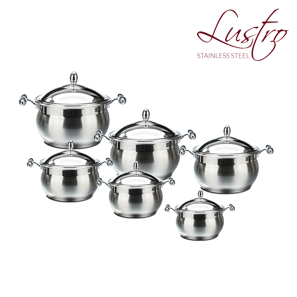 SQ Professional - Lustro Imperiale Stainless Steel Casserole Set 6pc