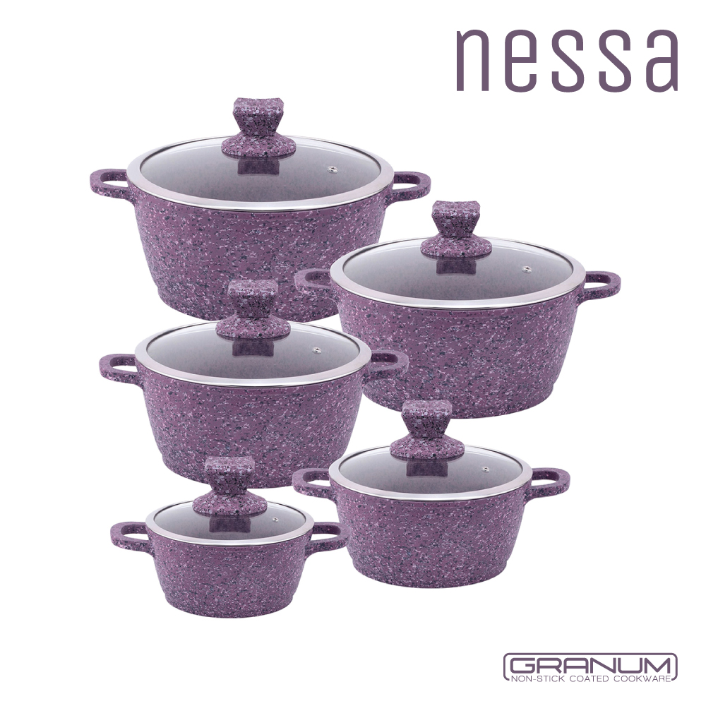 SQ Professional - Nessa Granum Die-cast Stockpot Set 5pc Vizag